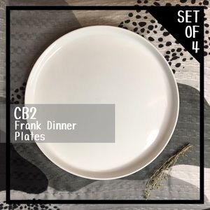 CB2 • Frank Round Dinner Plates (Set of 4)